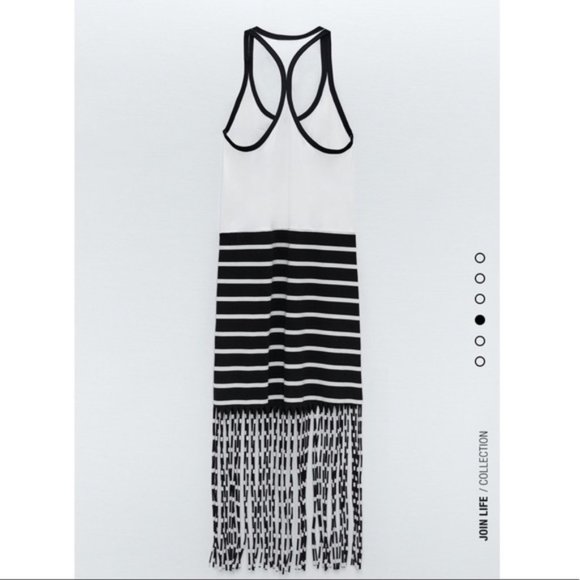 ZARA Chupa Chups Fringed Dress M EUC - Picture 3 of 7